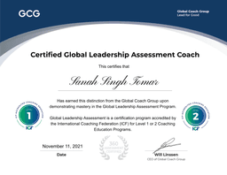 Certified Global Leadership Assessment Coach
